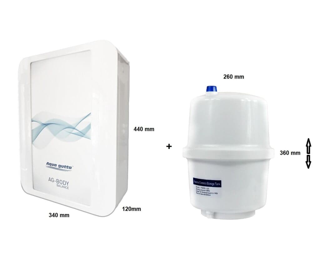 RO geriamojo vandens filtravimo sistema Aqua Gutta BODY BALANCE