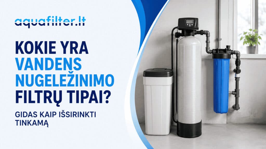 Kokie yra vandens nugeležinimo filtrų tipai? Gidas kaip išsirinkti tinkamą